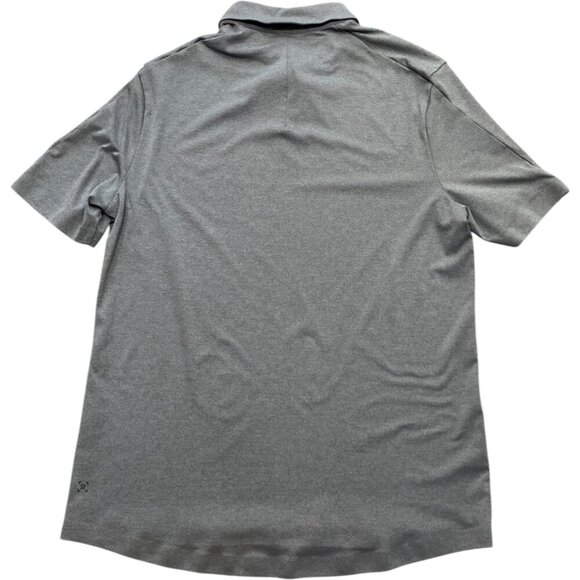 Lululemon Men's Grey Capacity Short Sleeve Polo Shirt XL - Picture 3 of 5